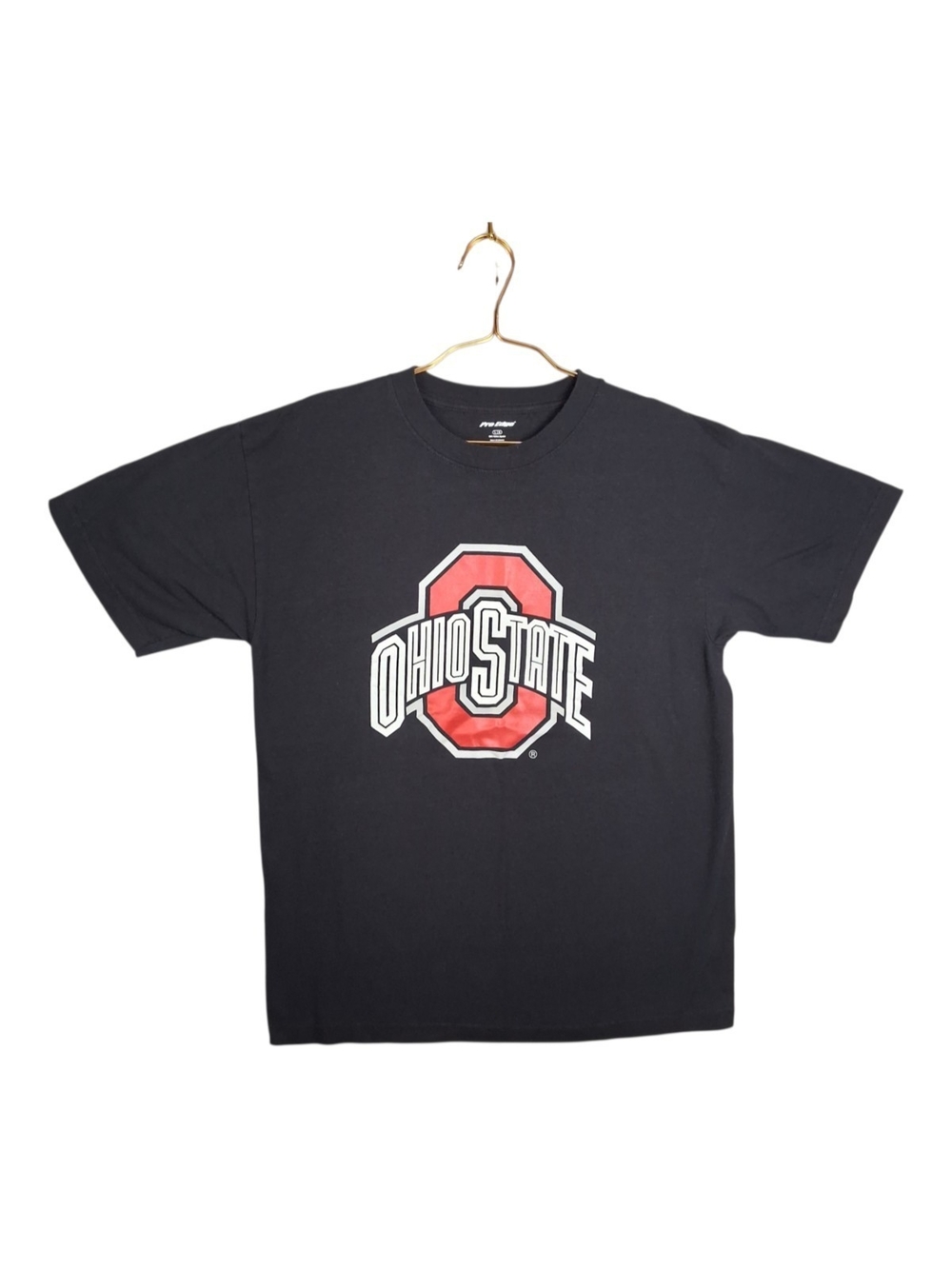 Ohio State Buckeyes T Shirt Mens Large Black Pro Edge NCAA Football Graphic Tee